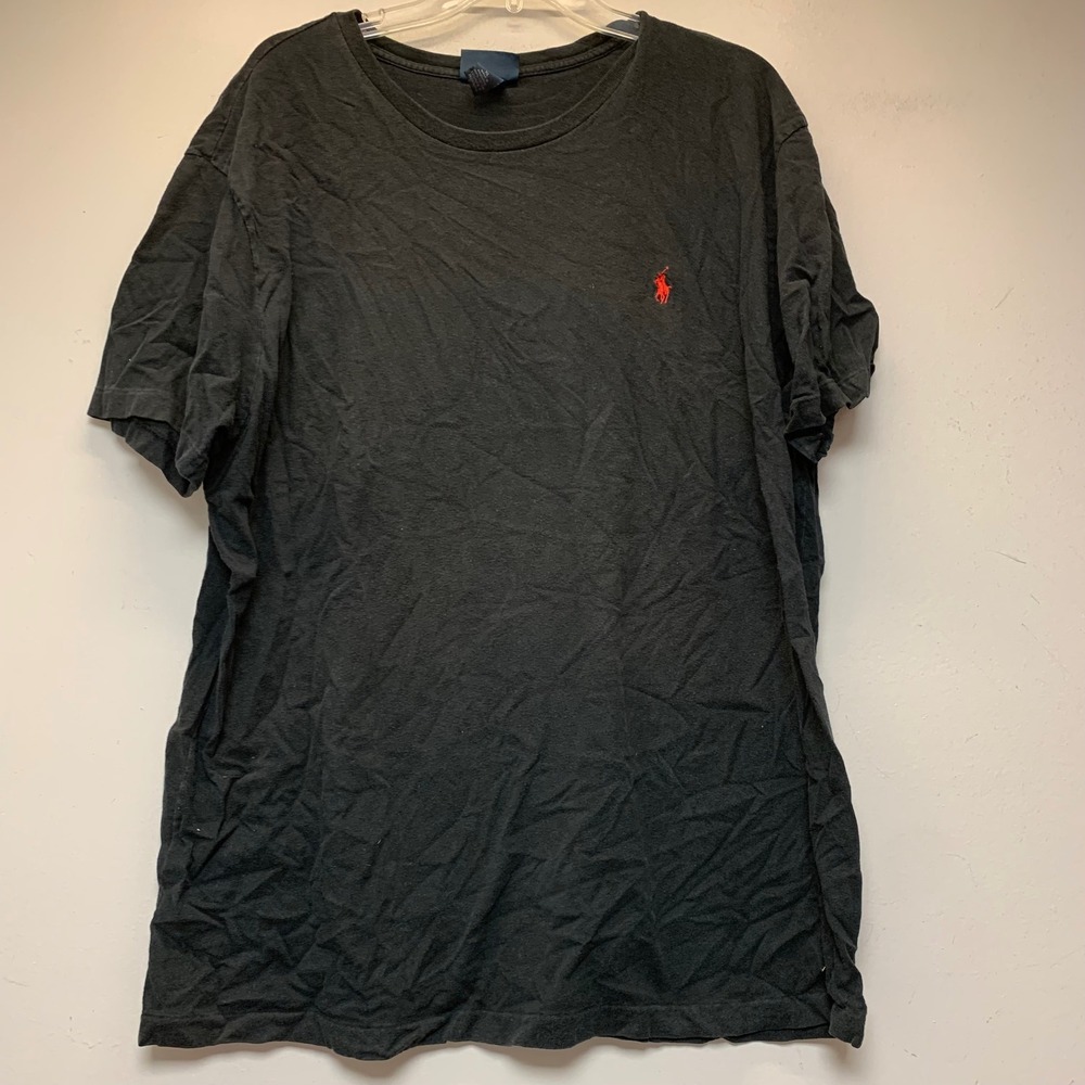 Polo Ralph Lauren T-Shirt Mens XL Black Excellent Short Sleeve Pony Logo
